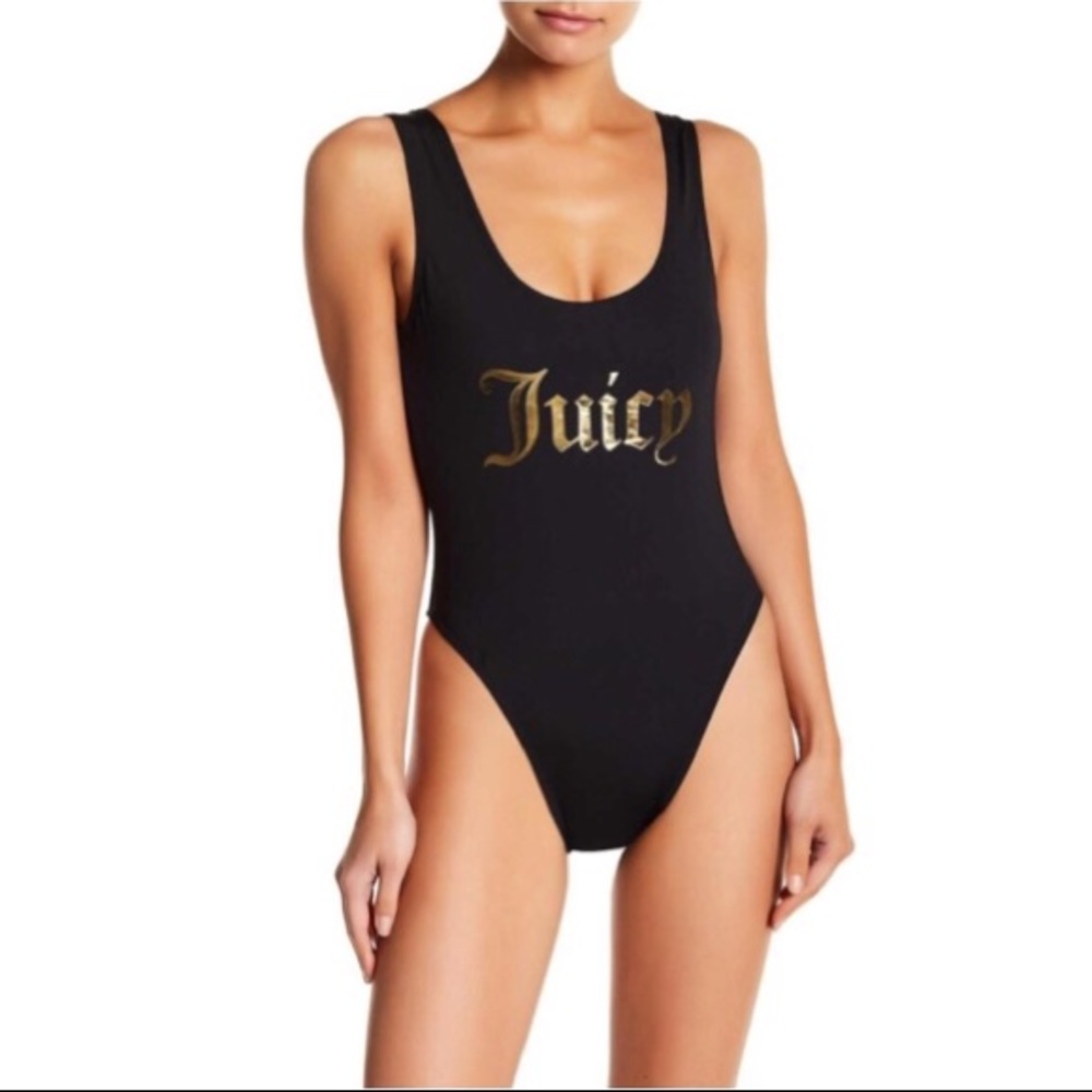 Juicy Couture Classic Black Bathing Suit XL
